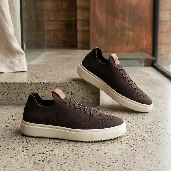 Tênis Knit Masculino Slip Casual Moderno Elegante e Confortável (imagem ilustrativa)