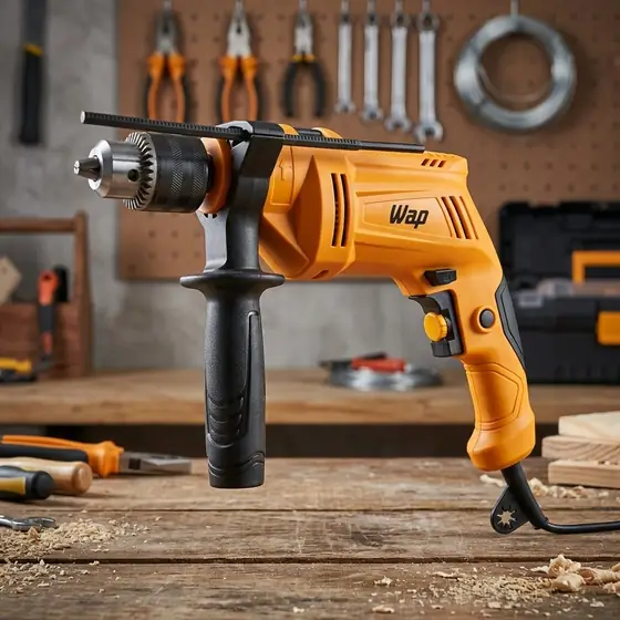 WAP Parafusadeira e Furadeira Impacto 3/8" WF 700FE W2, Limitador de Profundidade e (imagem ilustrativa)